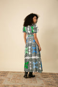 Elianna Maxi Dress Linen - Blue