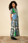Elianna Maxi Dress Linen - Blue