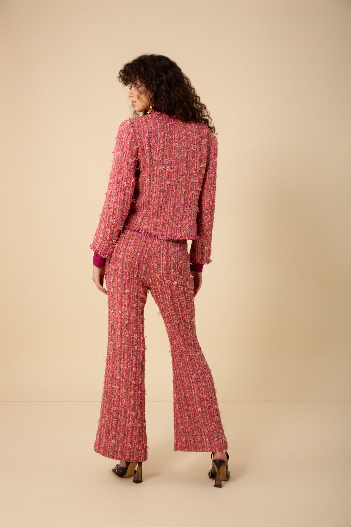 Malani Jacket Tweed - Coral