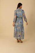 Shelby Long Dress - Blå