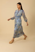 Shelby Long Dress - Blå