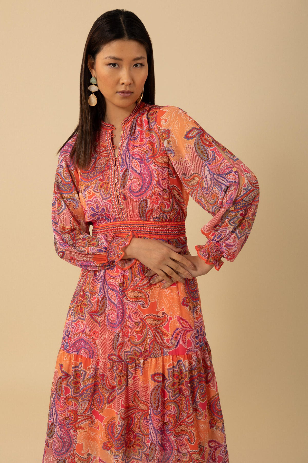 Shelby Long Dress - Rosa