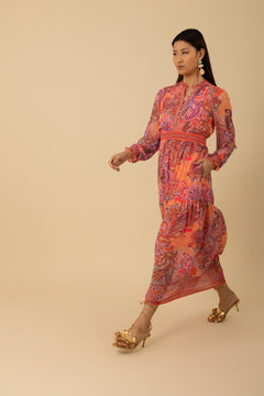 Shelby Long Dress - Pink