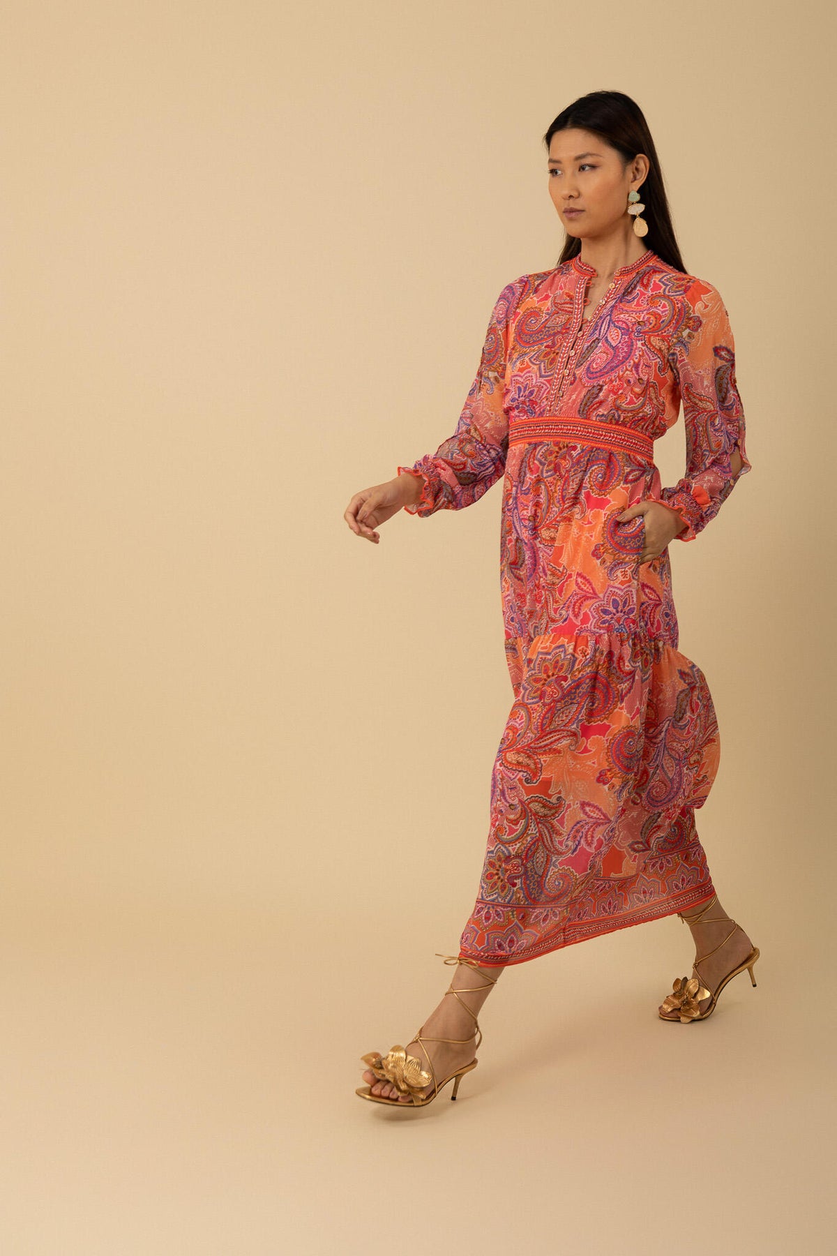 Shelby Long Dress - Rosa