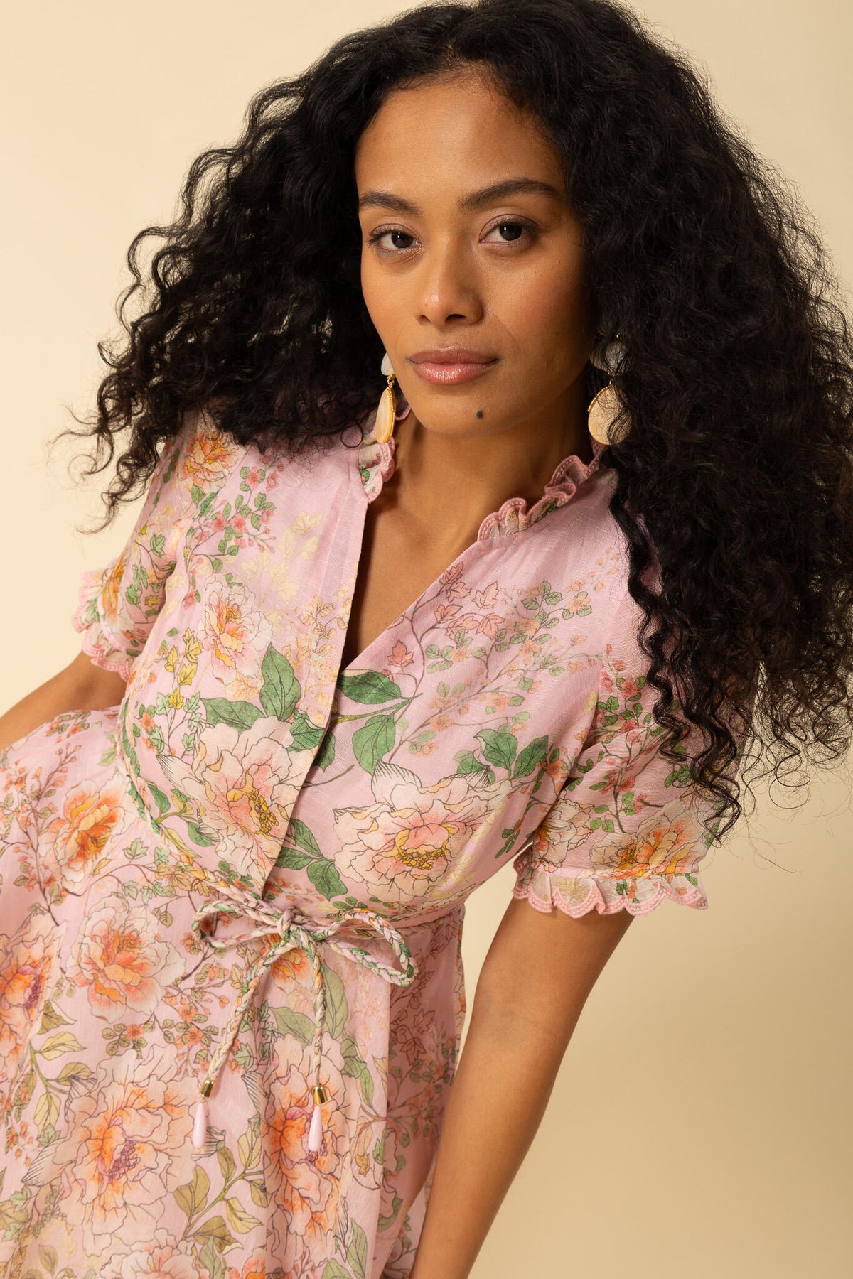 Haley Short Dress - Rosa