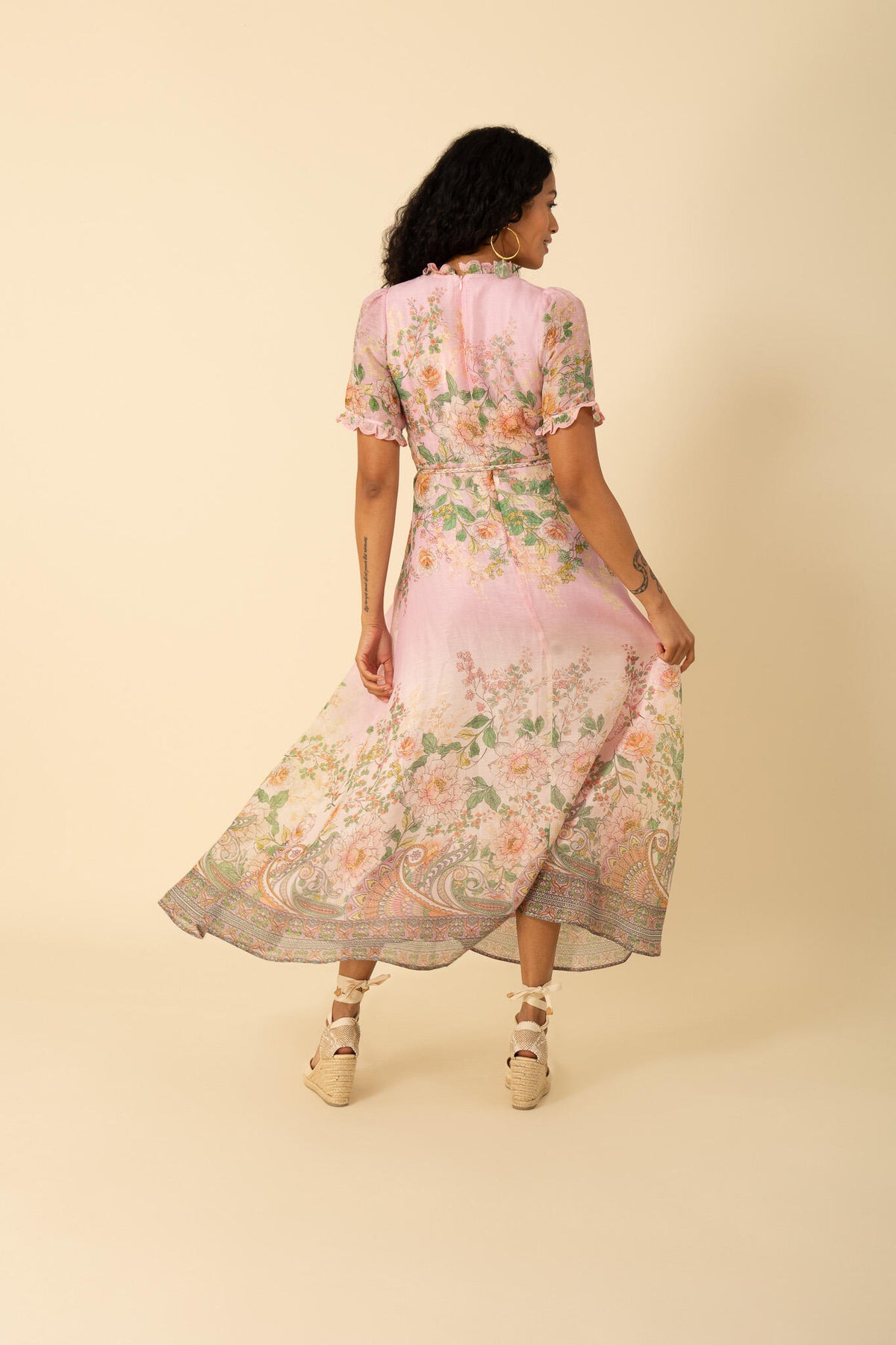 Haley Long Dress - Rosa