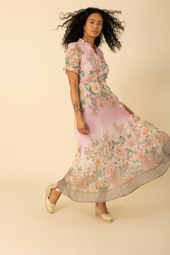 Haley Long Dress - Pink