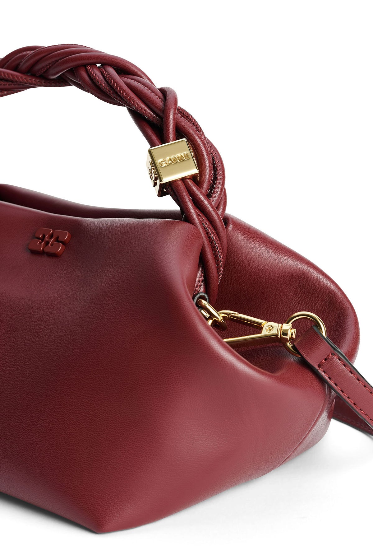 Ganni Bou Bag Small - Burgundy