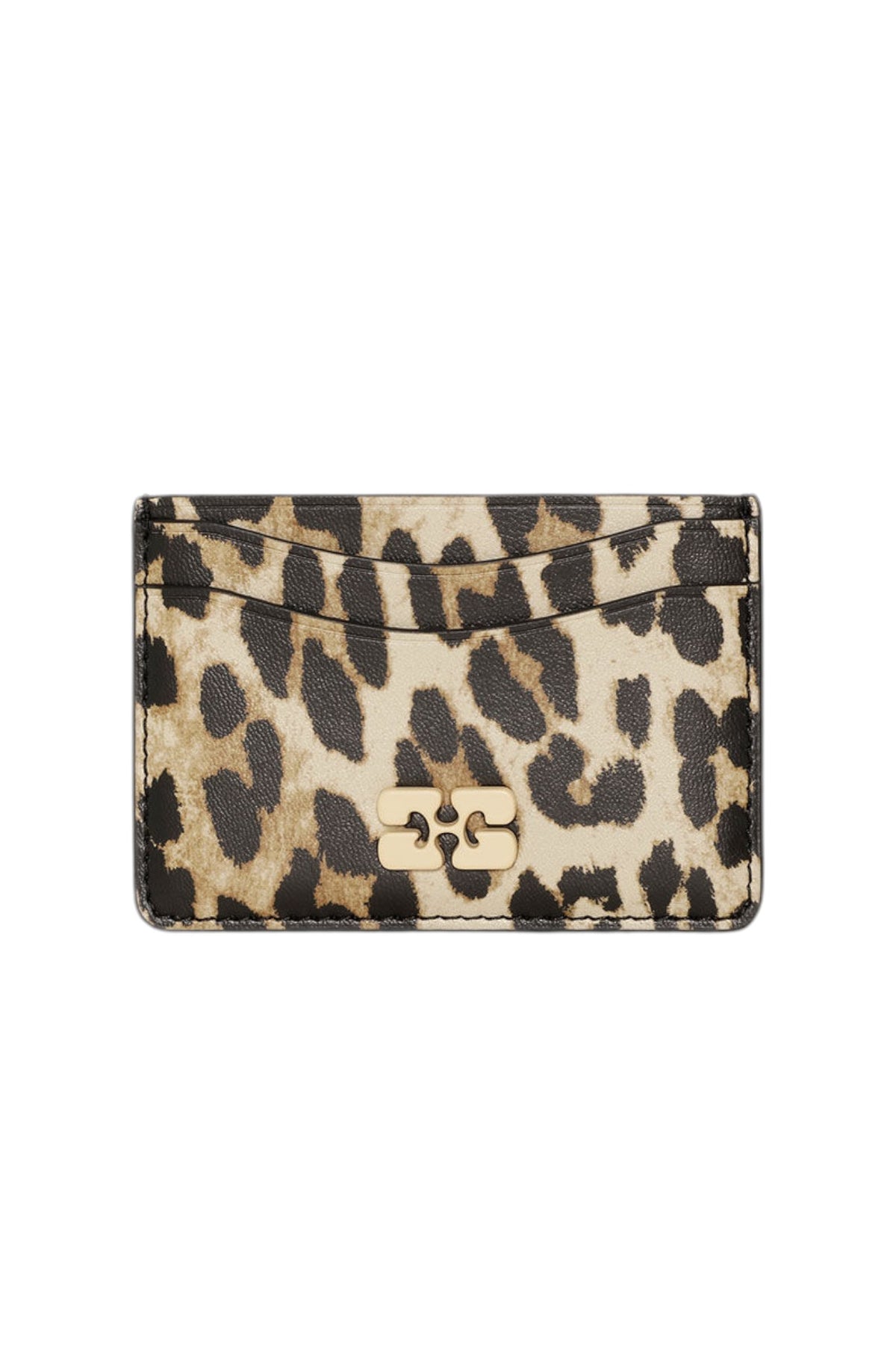 Ganni Bou Korthållare Print - Leopard