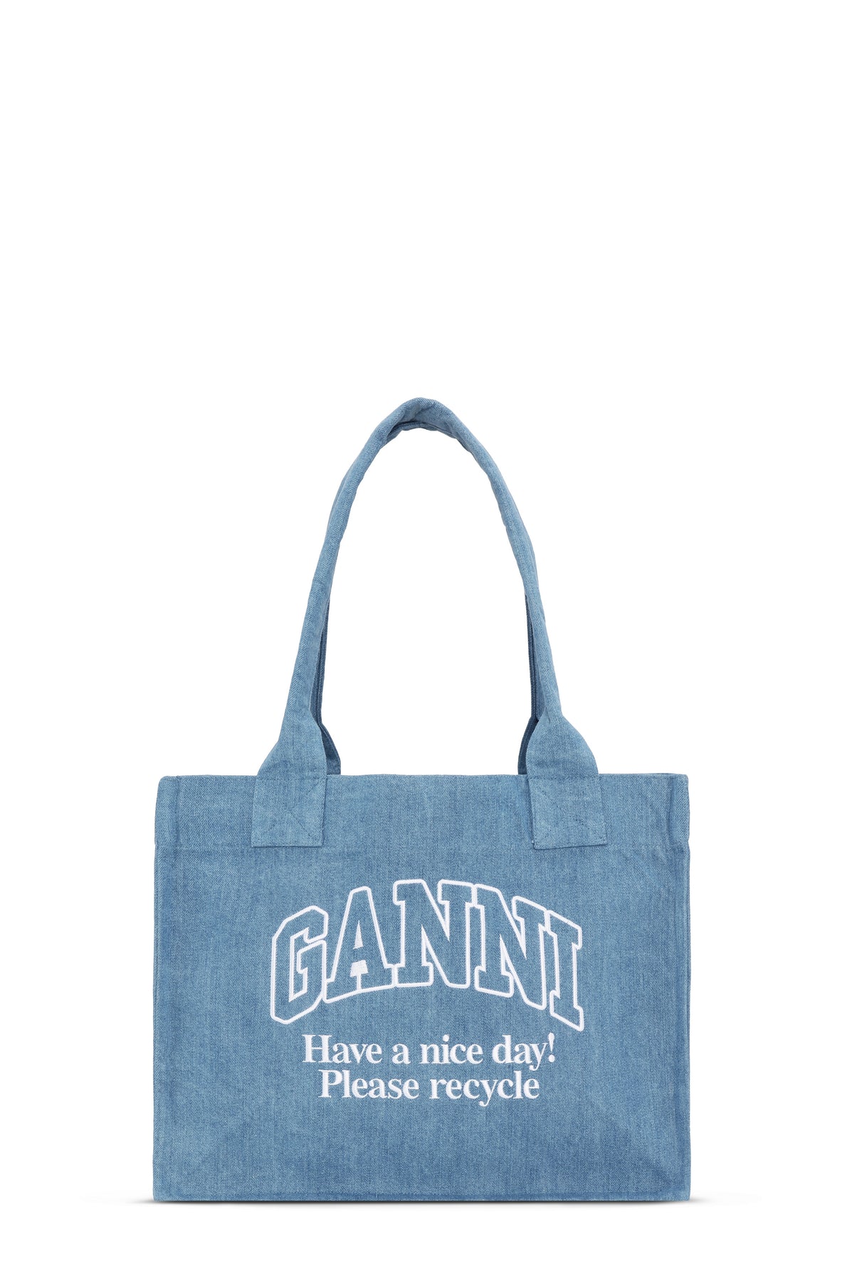 GANNI Large Easy Shopper Denim