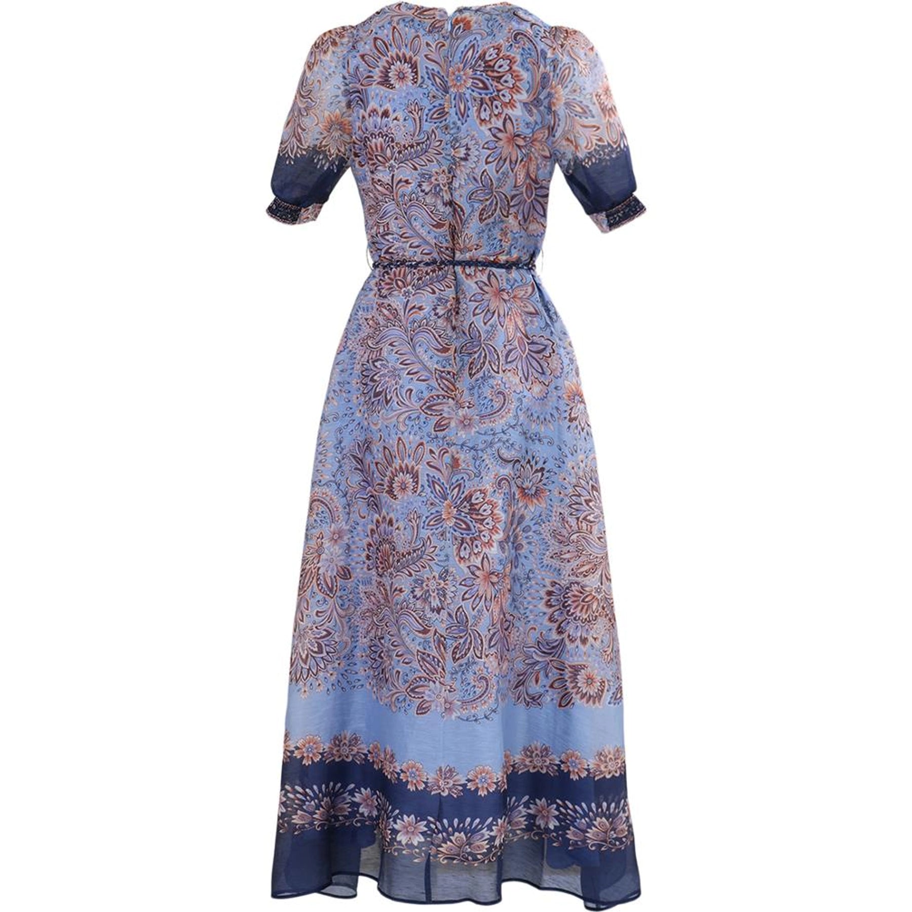 Hale Bob Aubrie Silk/Linen Longdress - Navy