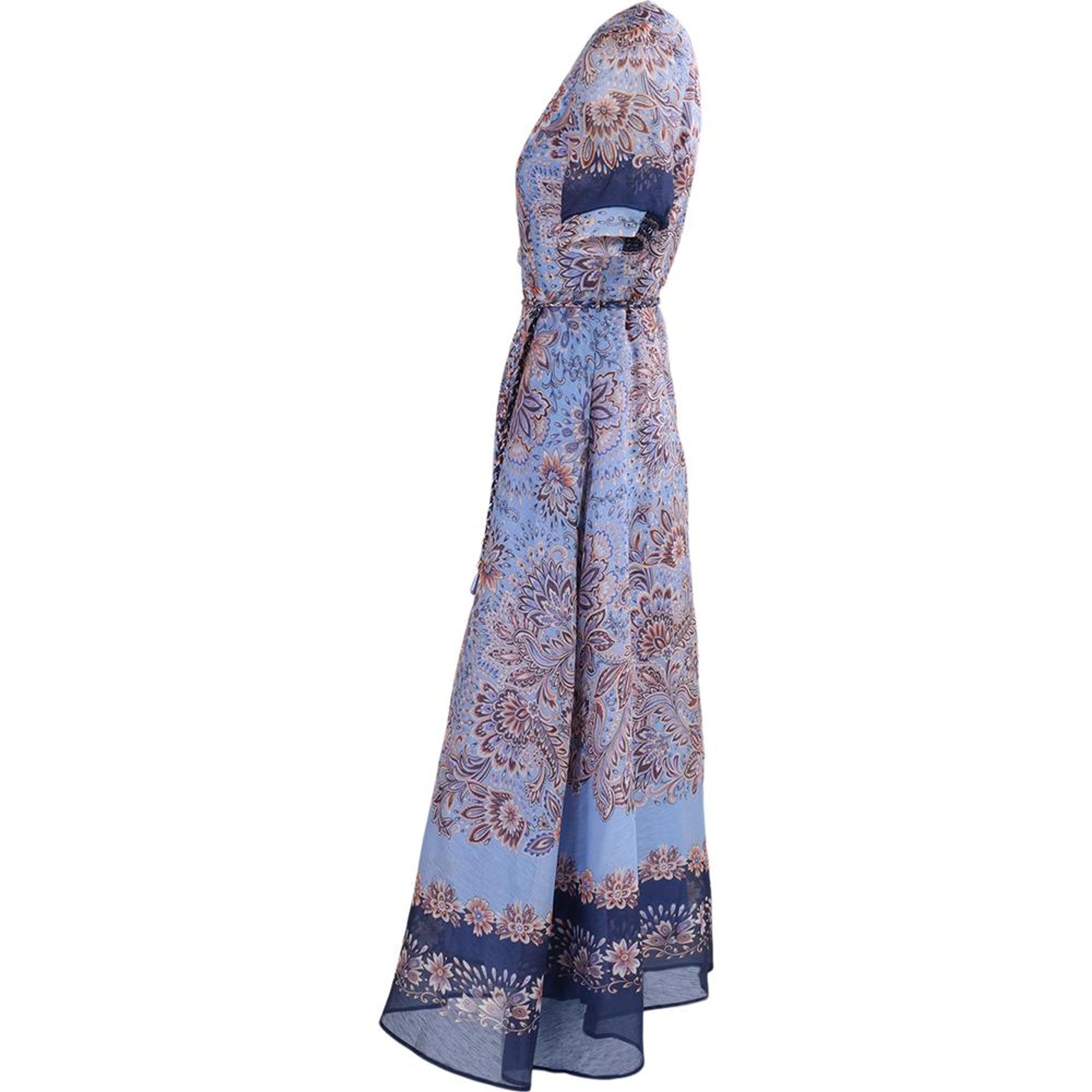 Hale Bob Aubrie Silk/Linen Longdress - Navy