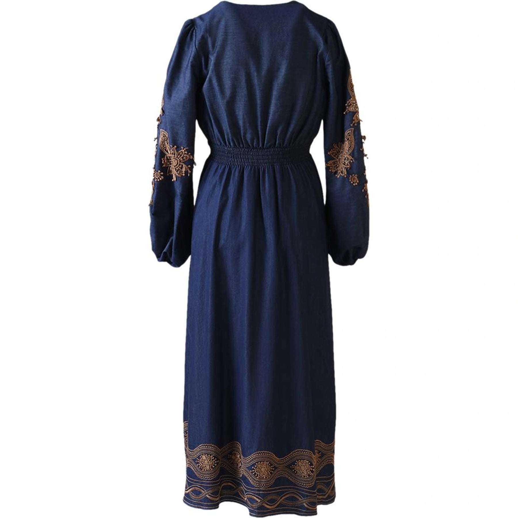 Paulina Cotton Dress - Navy