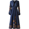 Paulina Cotton Dress - Navy