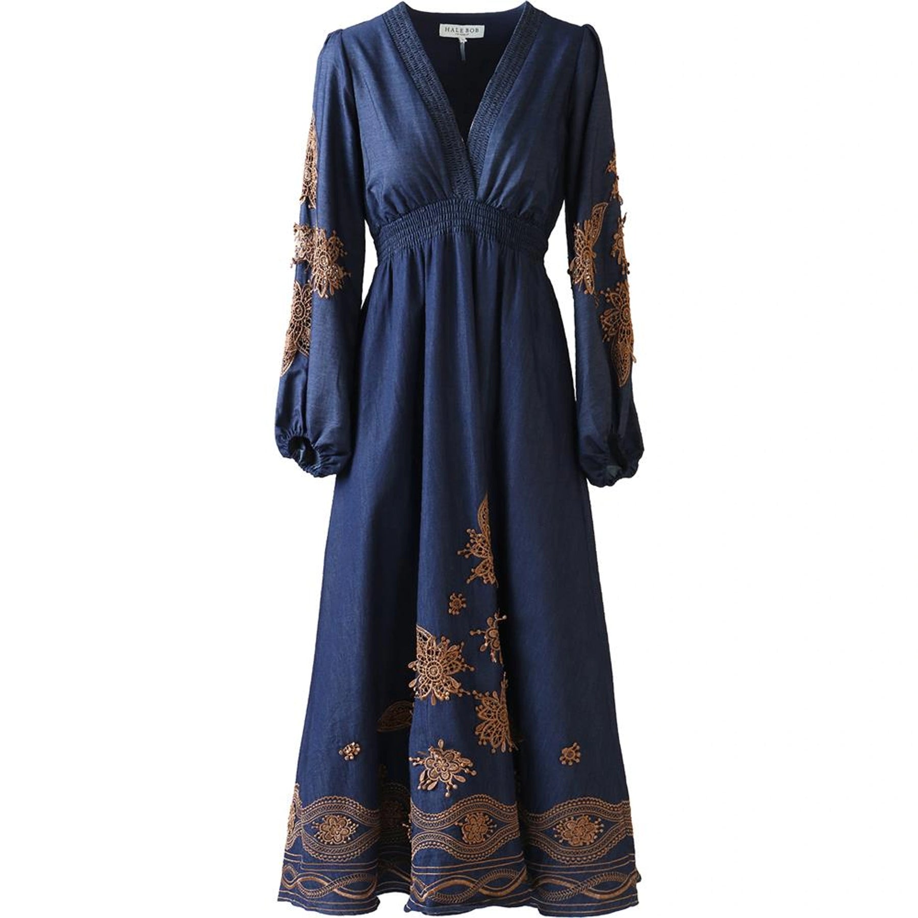 Paulina Cotton Dress - Navy