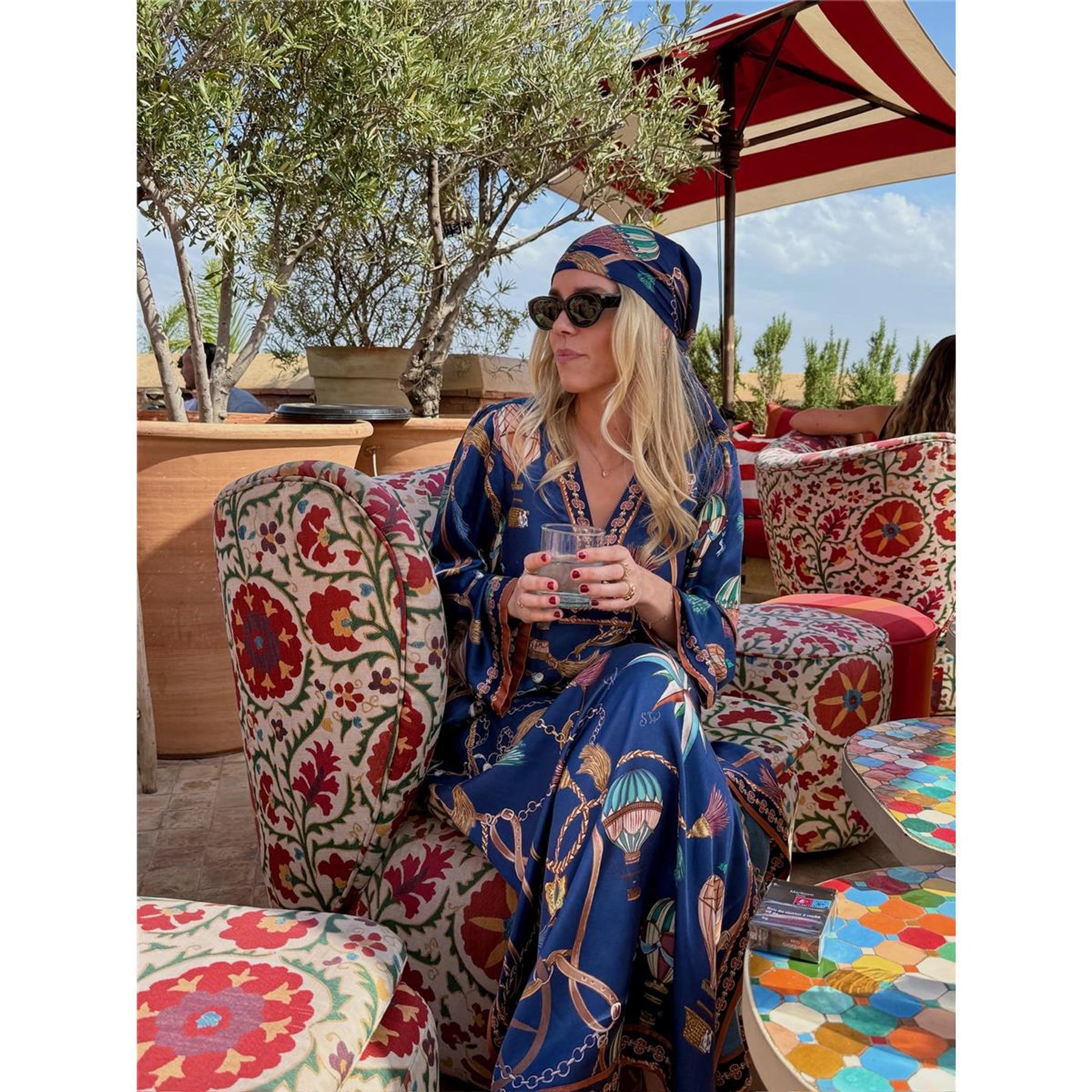 Leilany Sidenscarf - Navy