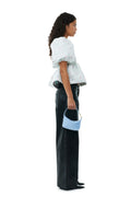 Butterfly Small Pouch Satin - Baby Blue
