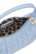 Butterfly Small Pouch Satin - Baby Blue