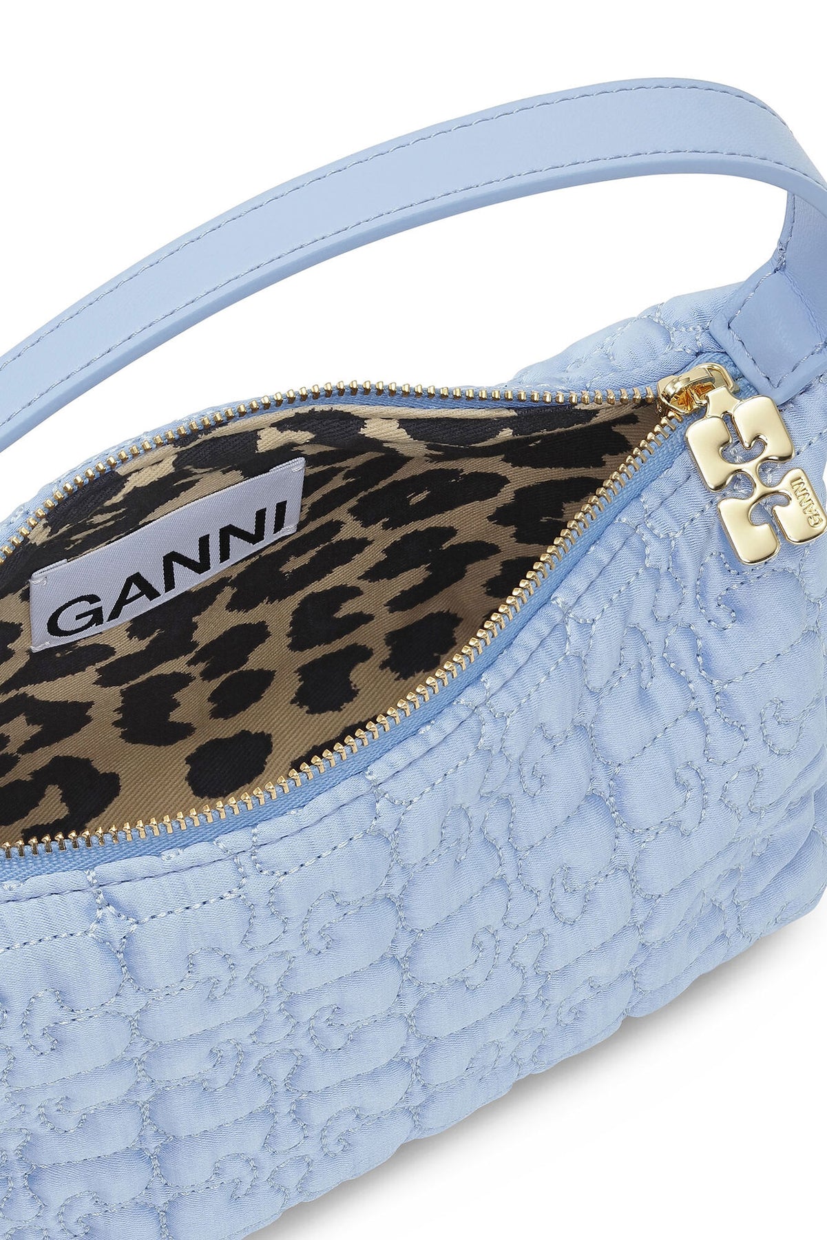 Butterfly Small Pouch Satin - Baby Blue