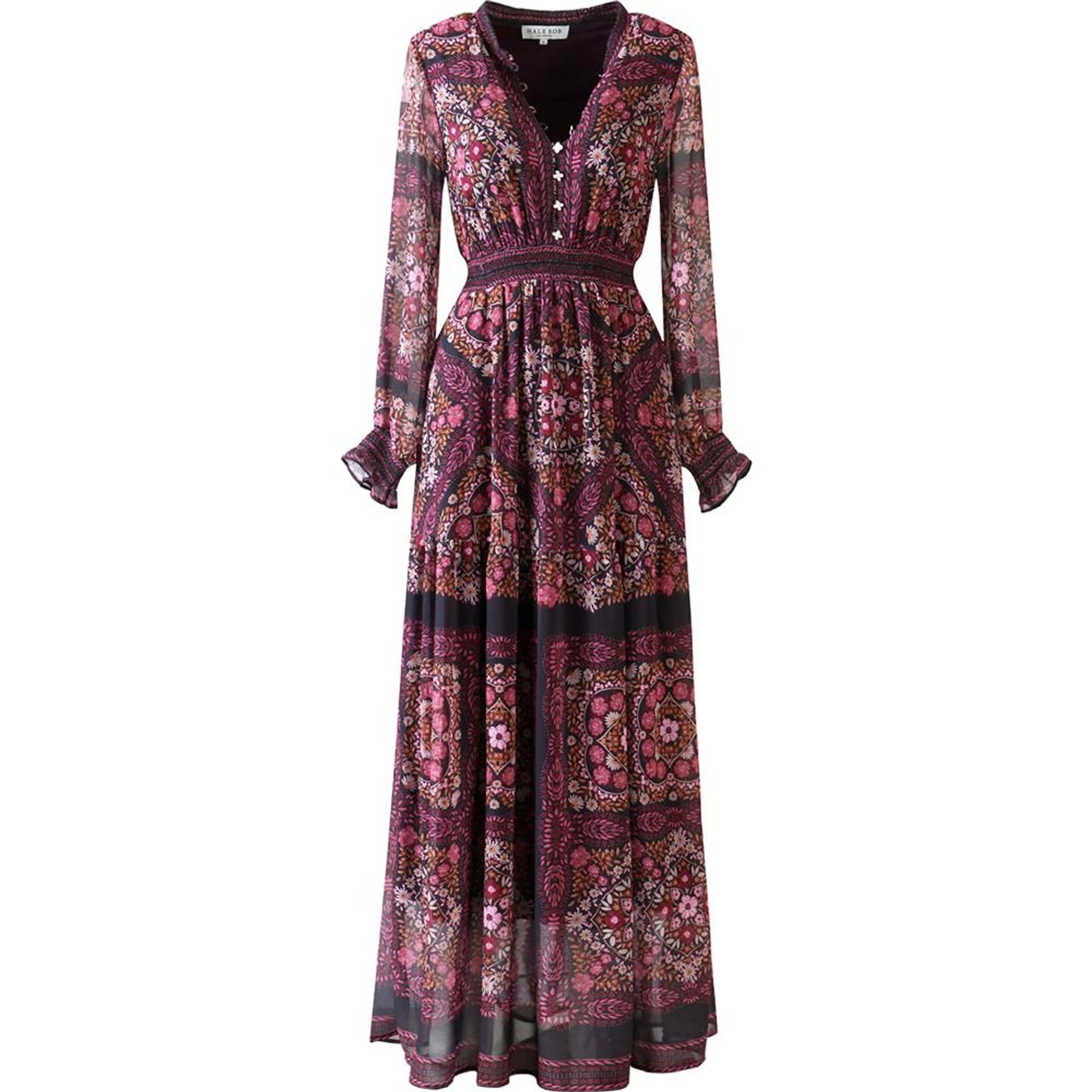 Marisol Dress - Vinröd