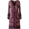 Malayah Dress - Vinröd