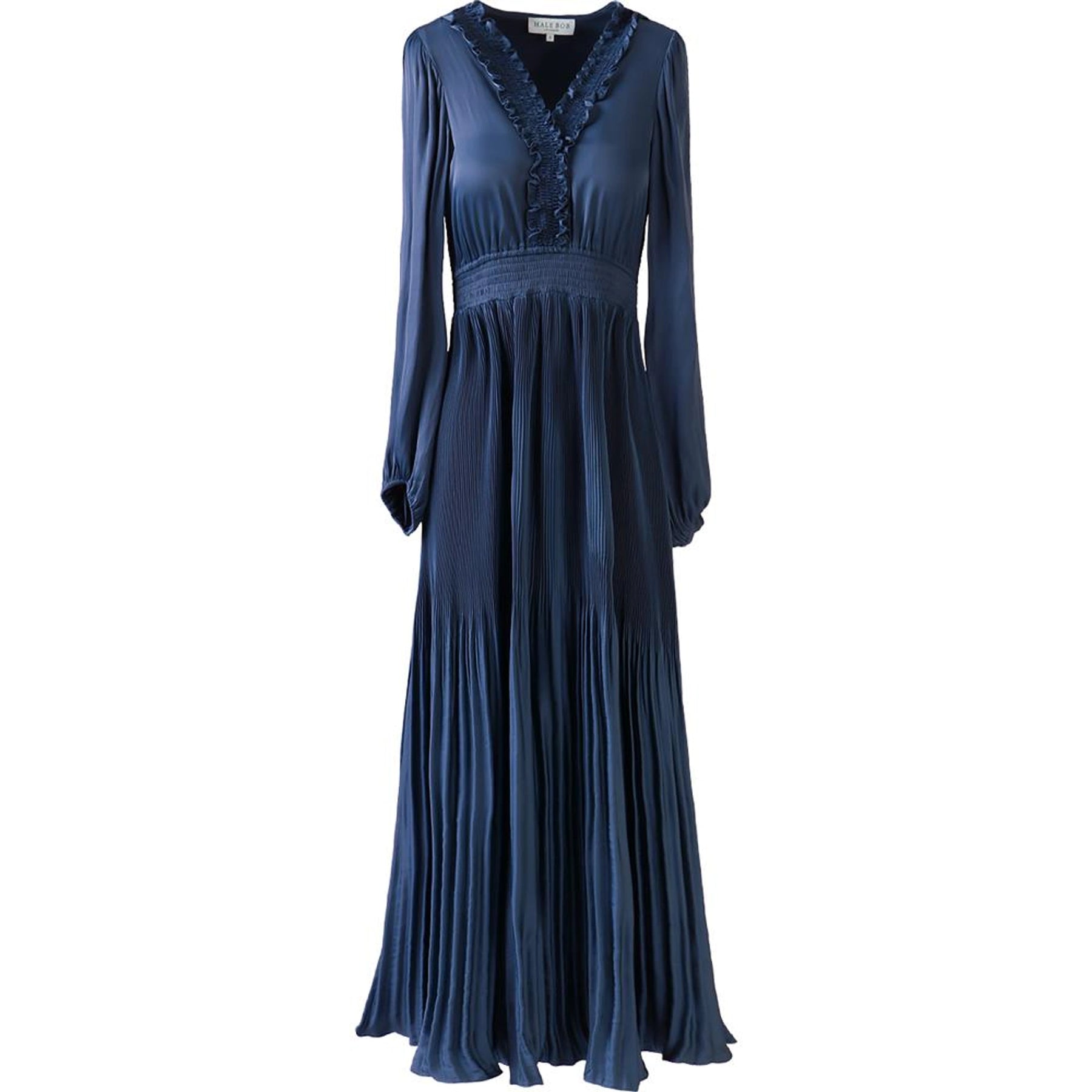 Alisson Solid Dress - Marinblå