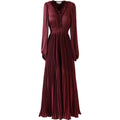 Alisson Solid Dress - Vinröd