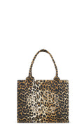 GANNI Large Easy Shopper Print - Leopard