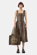 GANNI Large Easy Shopper Print - Leopard