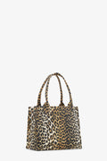 GANNI Large Easy Shopper Print - Leopard