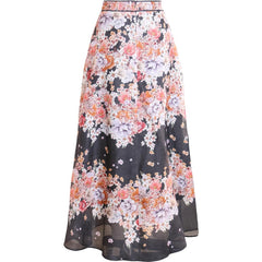 Baylor Skirt Silk/Linen - Black