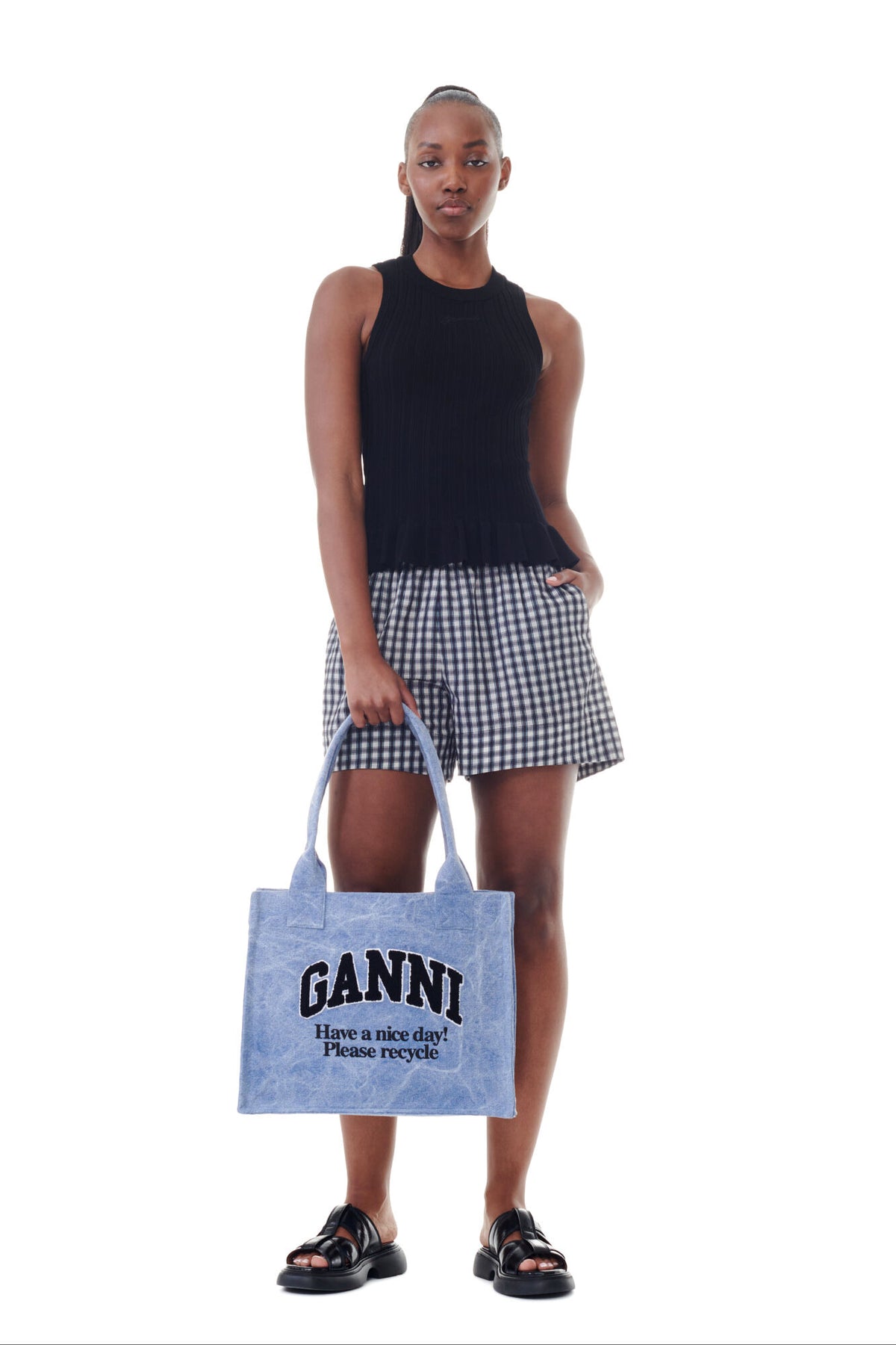 Large Easy Shopper Washed - Light Blue Vintage