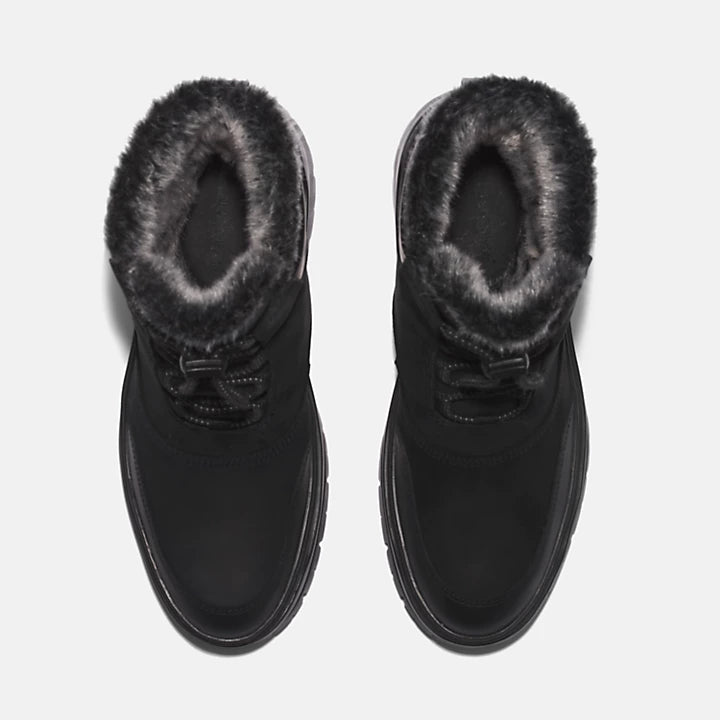 Brooke Valley Mid Pull On Waterproof Boot - Jet Black