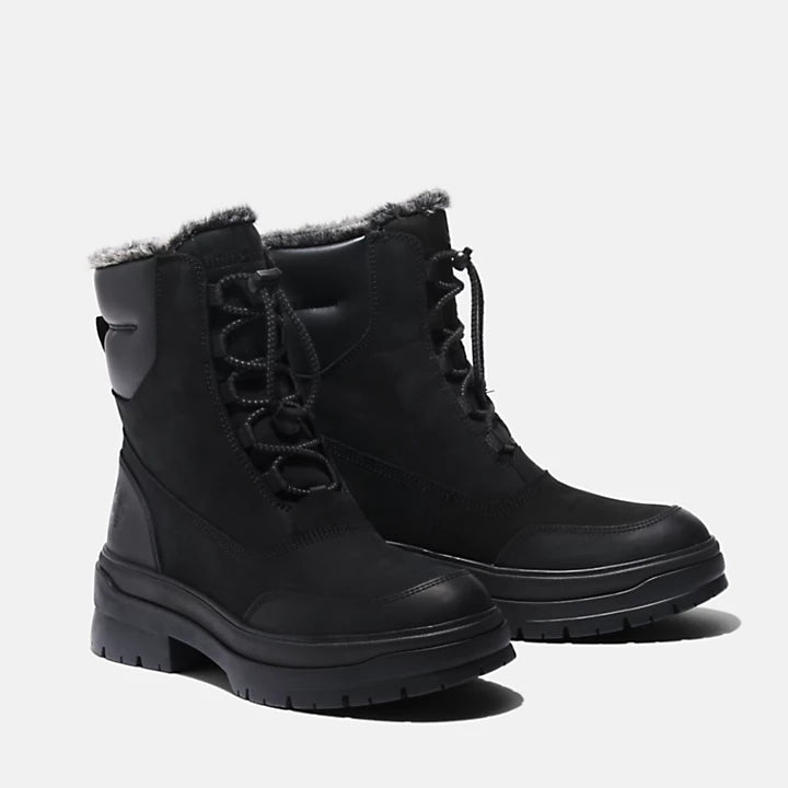 Brooke Valley Mid Pull On Waterproof Boot - Jet Black