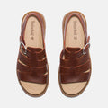 Clairemont Way Fisherman Sandal - Dark Red Full Grain