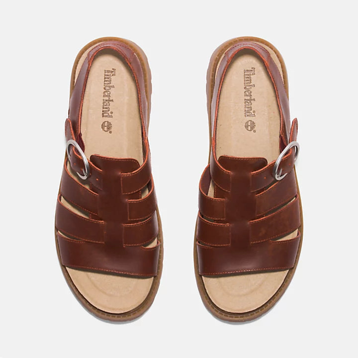 Clairemont Way Fisherman Sandal - Dark Red Full Grain
