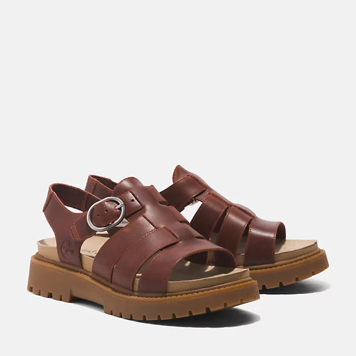 Clairemont Way Fisherman Sandal - Dark Red Full Grain