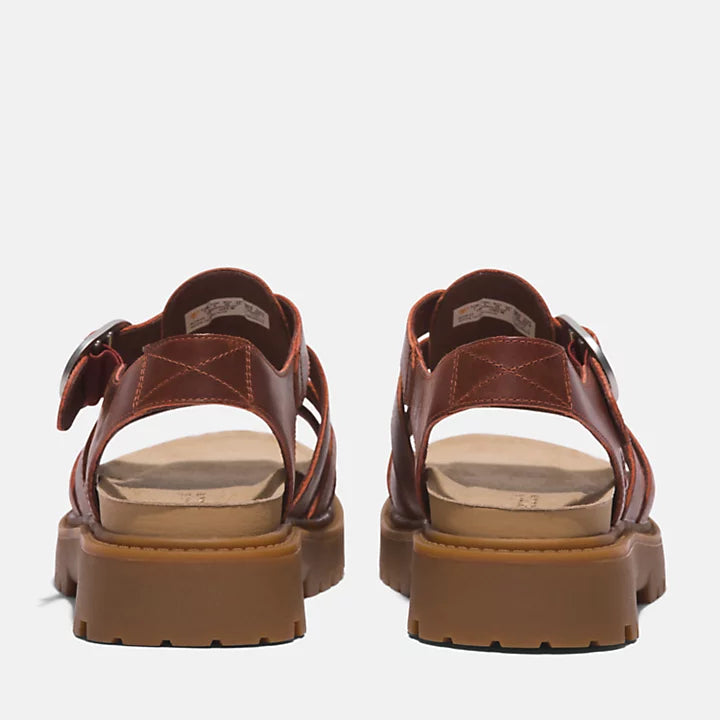 Clairemont Way Fisherman Sandal - Dark Red Full Grain