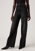 Ribcage Wide Leg Jeans - Dazzle Me Smoke
