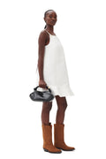 Ganni Bou Bag Small Patent Croco - Black