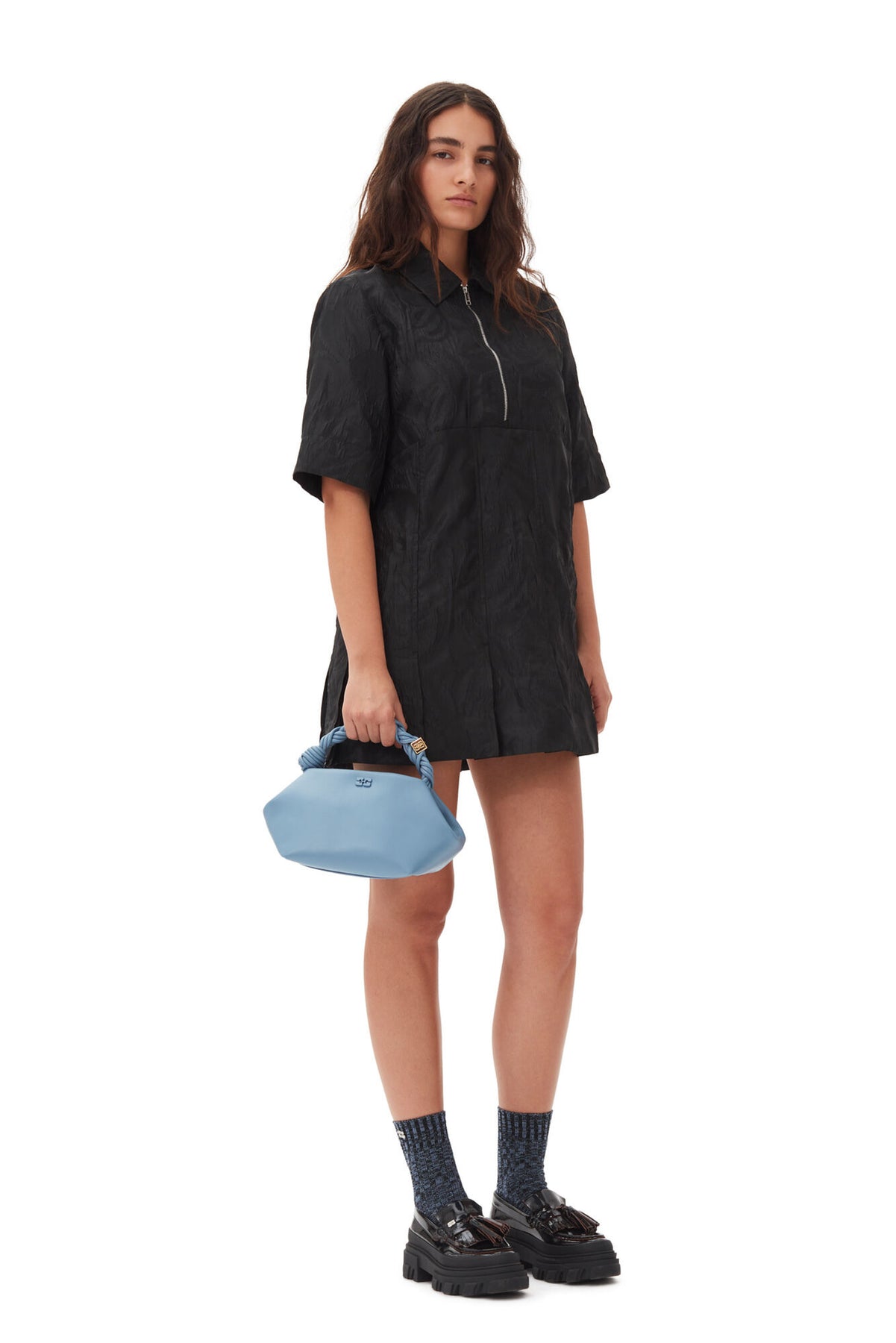 Ganni Bou Bag Small - Dusty Blue