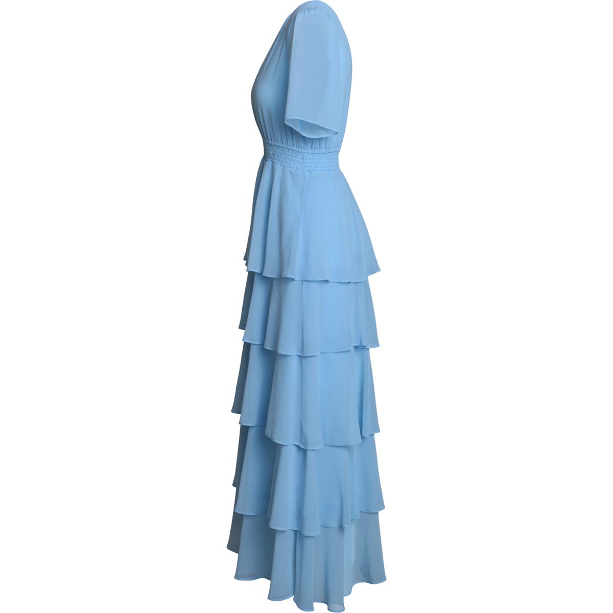 Imogene Solid Dress - Blue