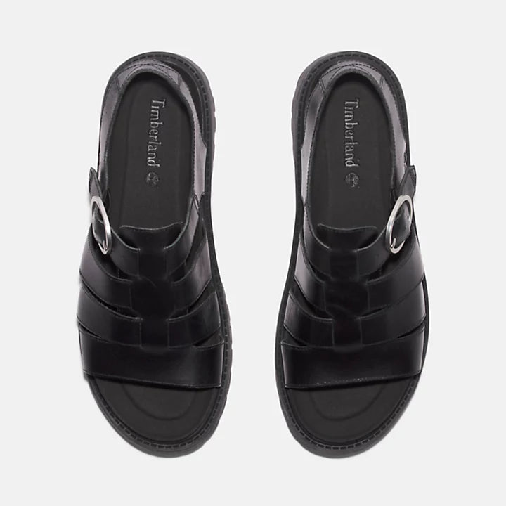 Clairemont Way Fisherman Sandal - Black Full Grain