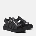 Clairemont Way Fisherman Sandal - Black Full Grain