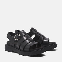 Clairemont Way Fisherman Sandal - Black Full Grain