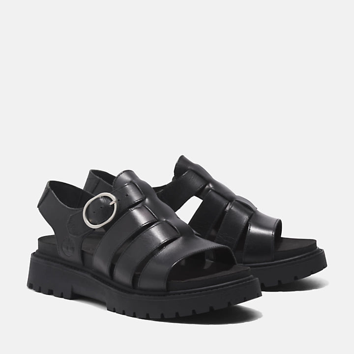 Clairemont Way Fisherman Sandal - Black Full Grain