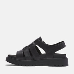 Clairemont Way Fisherman Sandal - Black Full Grain