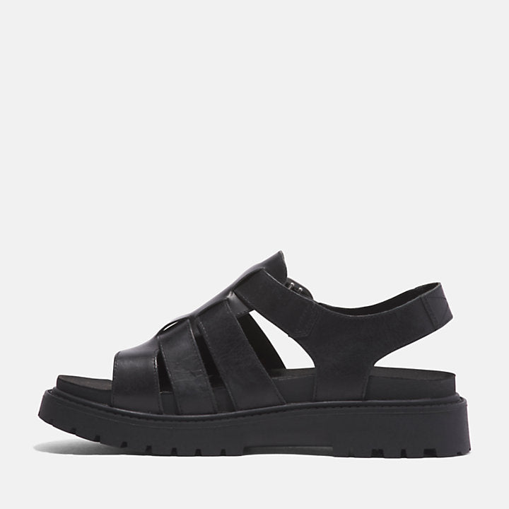 Clairemont Way Fisherman Sandal - Black Full Grain