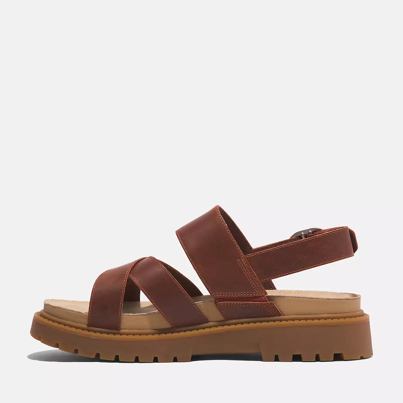 Clairemont Way Backstrap Sandal - Dark Red Full Grain