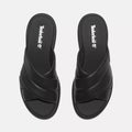 London Vibe Slide Sandal - Svart Skinn